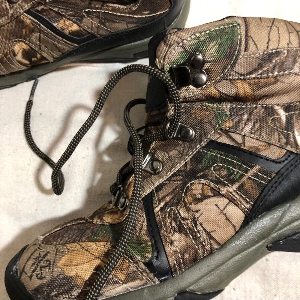 Realtree Camo Hiking Trail Boots Boys Size 5